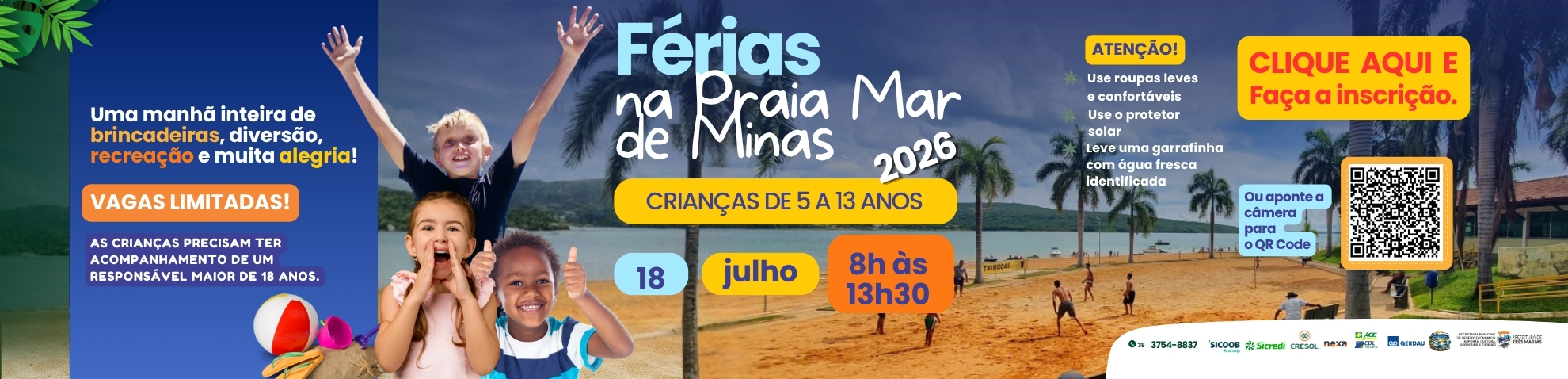 Férias 2026 - Praia Mar de Minas
